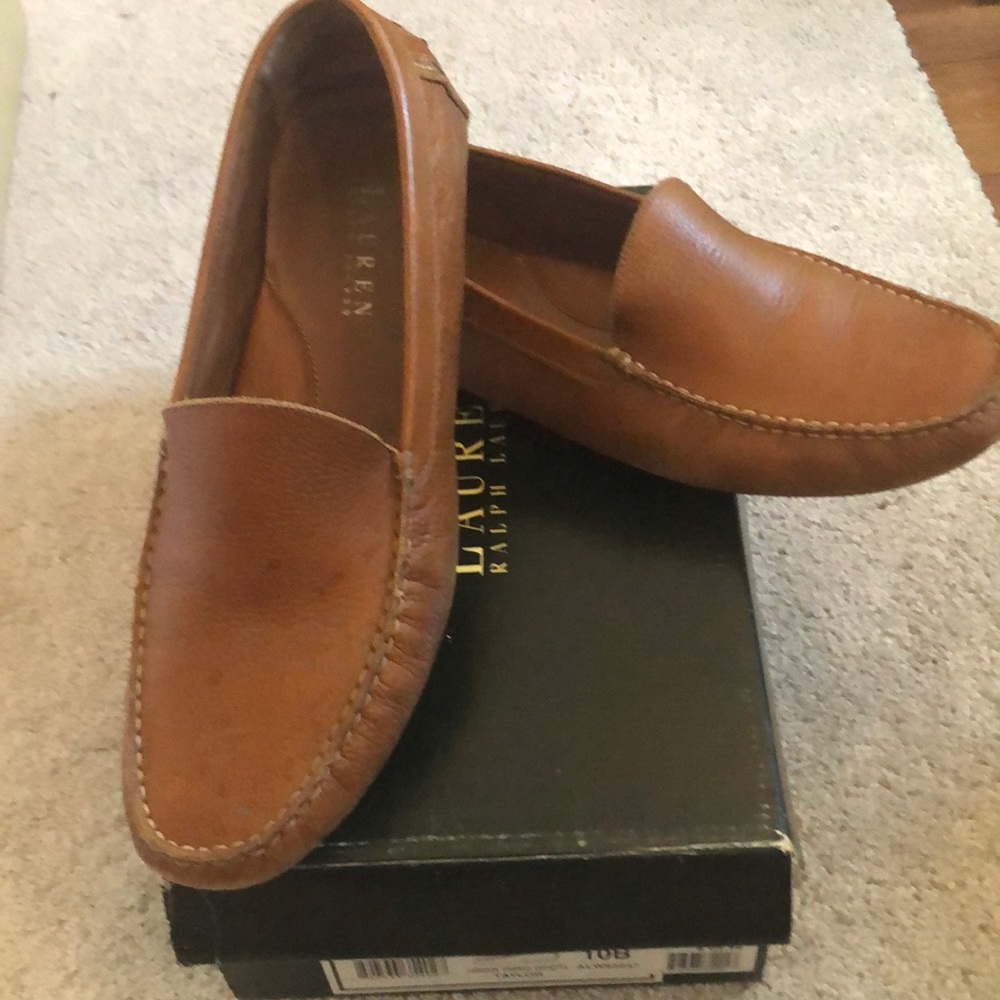 Ralph Lauren leather driving shoes size 10m